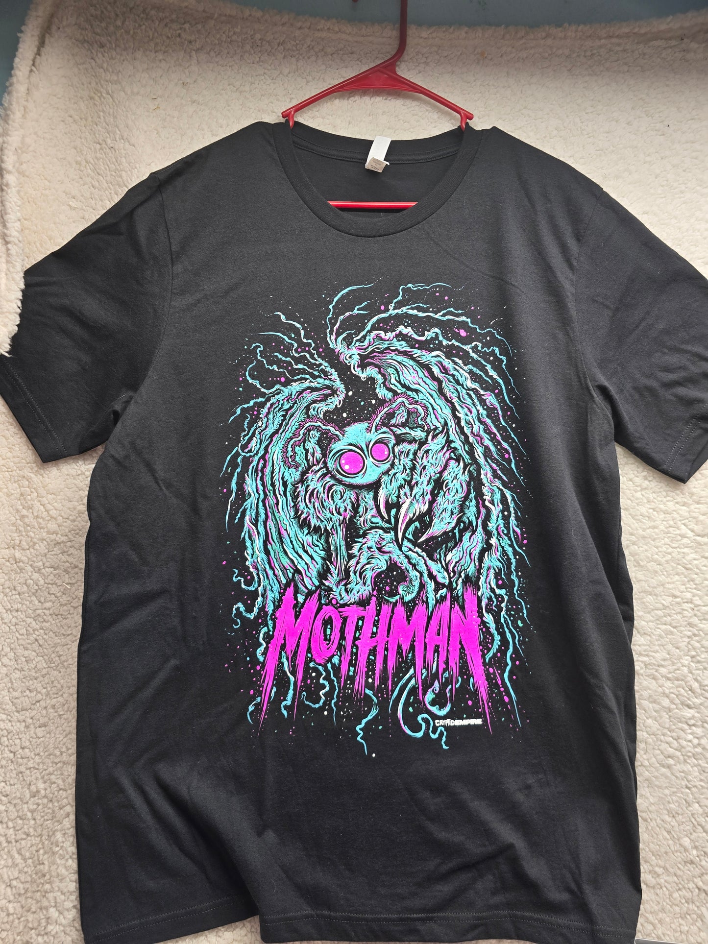 Neon Mothman Tee By David Hardie