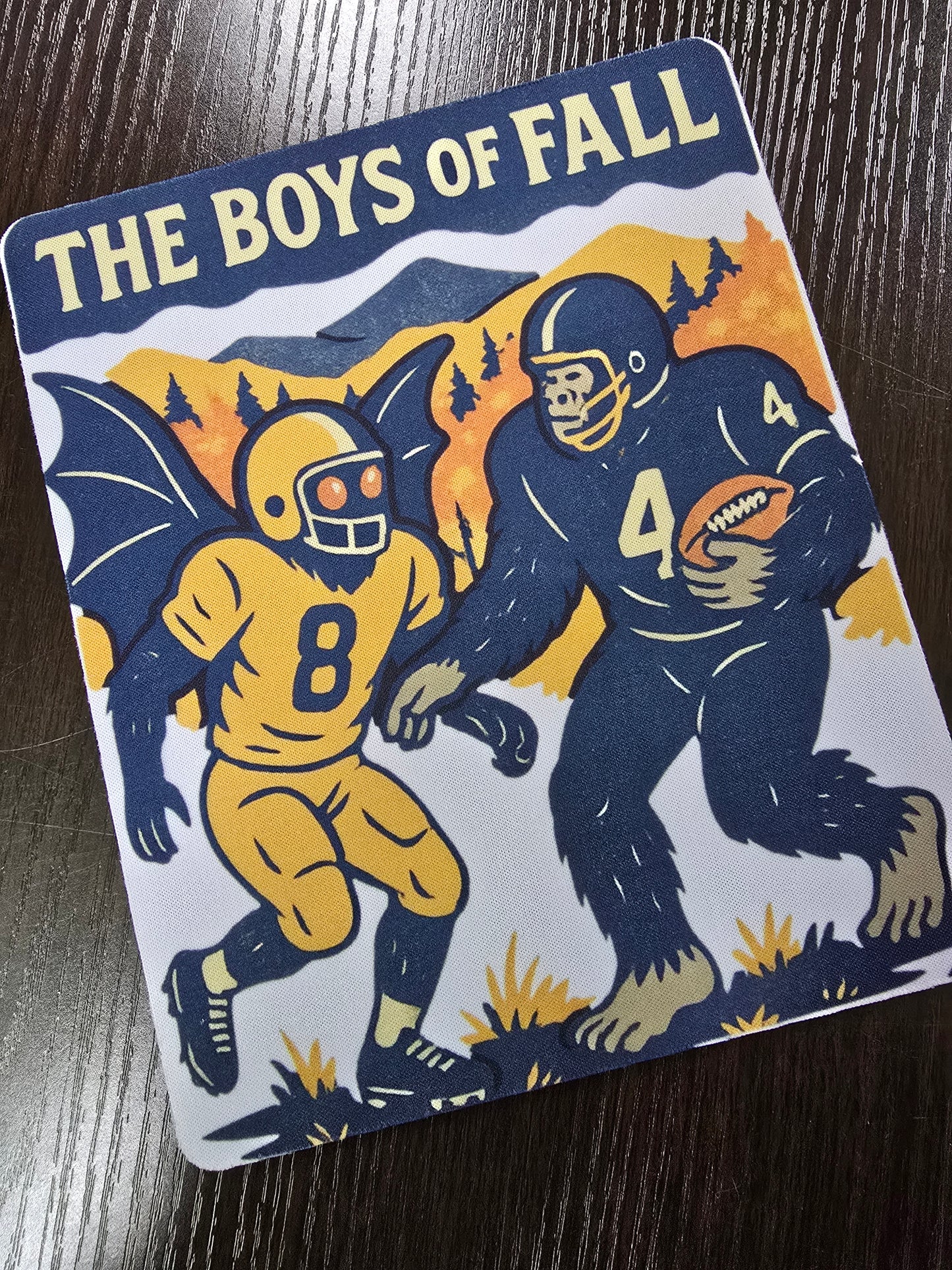 “The Boys of Fall” Cryptid Football Mousepad