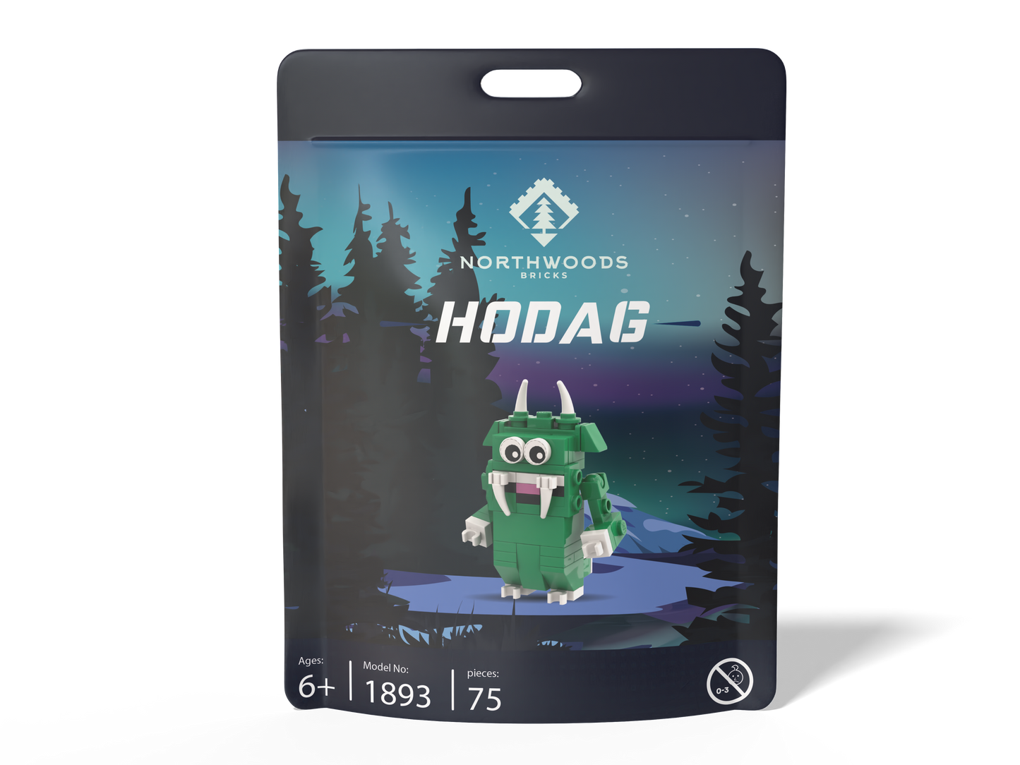 Small Hodag Brick Set