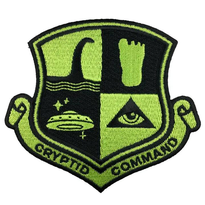 Cryptid Command Embroidered Patch - Iron-on