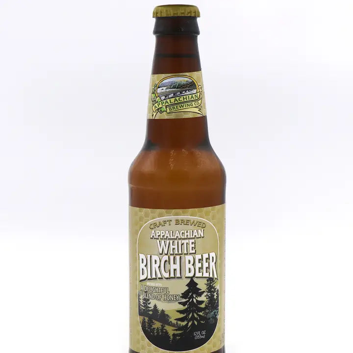 Appalachian White Birch Beer Soda, 12oz Glass Bottle