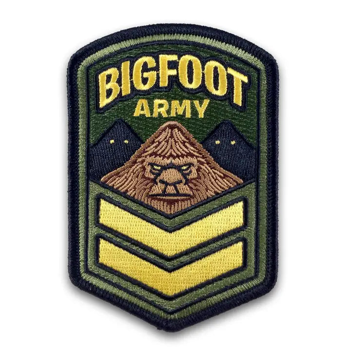 Bigfoot Army Iron On Patch