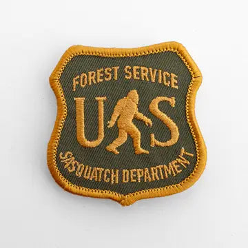 Forest Service Sasquatch Dept Iron On Patch