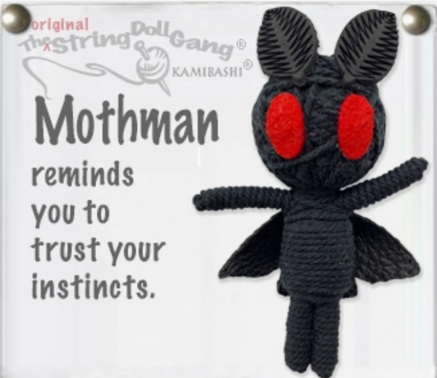 Mothman String Doll Keychain