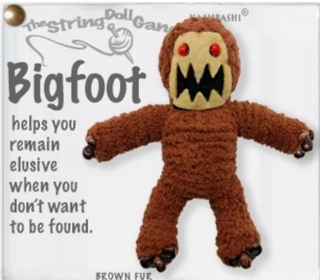 String Doll Bigfoot Keychain