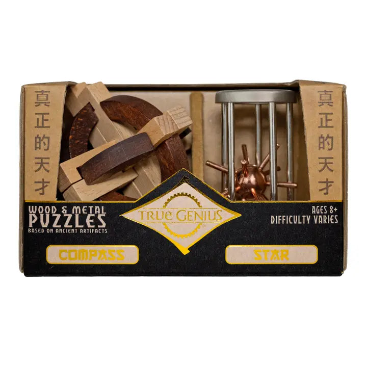True Genius Compass and Star Puzzle