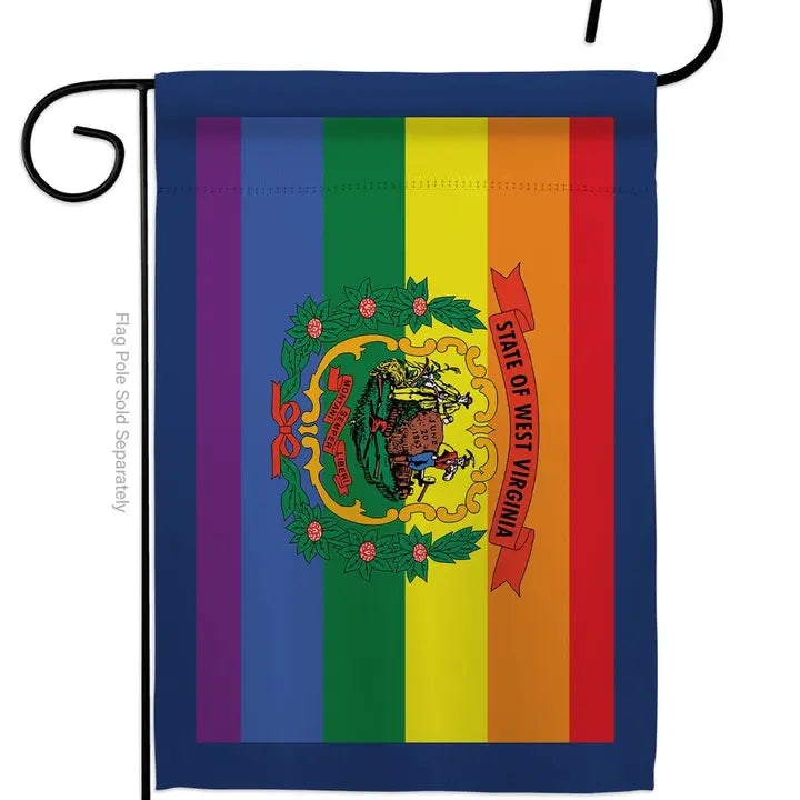 West Virginia Pride Support Decor Flag