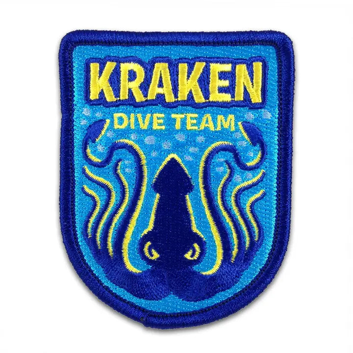 Kraken Dive Team Iron On Patch