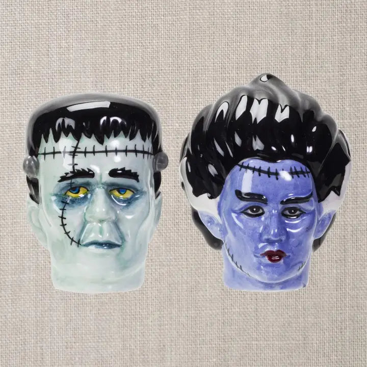 Mr. & Mrs. Frankenstein Salt and Pepper Shakers Set