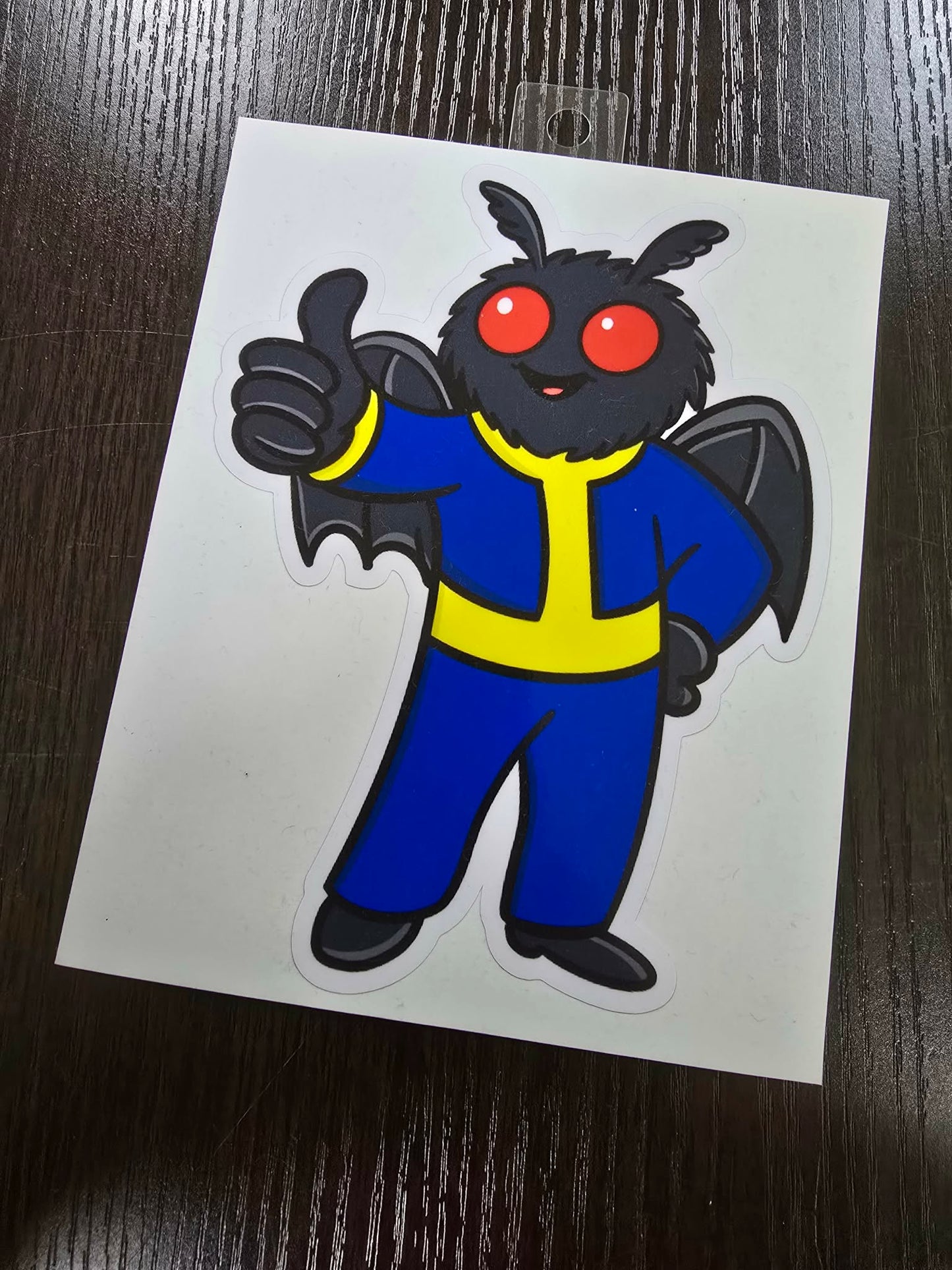 Mothman Vault Guardian 7" Sticker Vehicle Ready