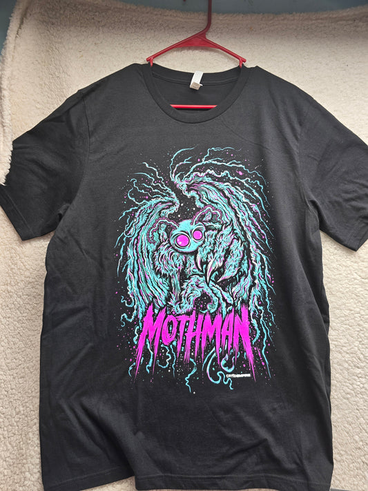 Neon Mothman Tee By David Hardie