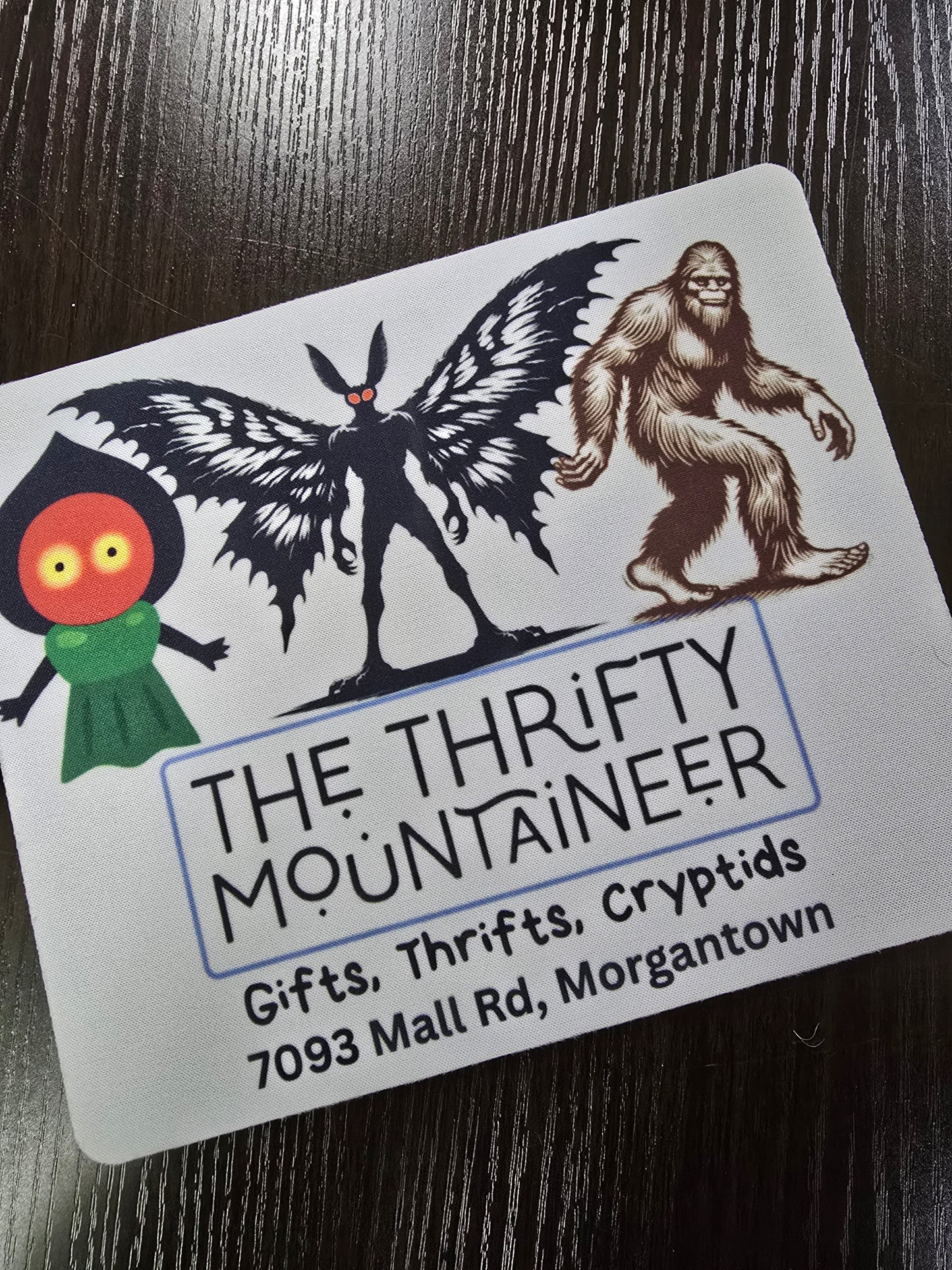 The Thrifty Mountaineer Logo Mousepad