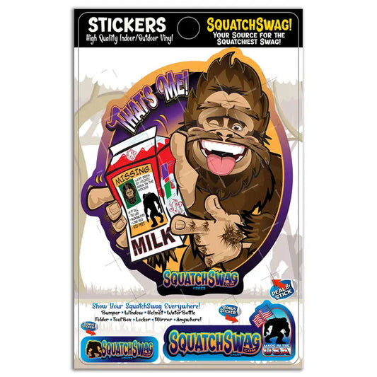 That's Me! Missing Milk Box - Bigfoot, Sasquatch Sticker - Standard 'Best Seller' (Approx 4x6in)