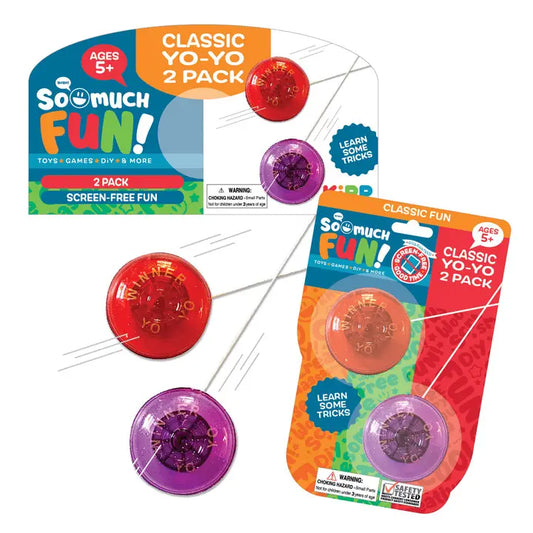 So Much Fun! 2 Pack Winner Yo-Yo 12 Pieces Per Pack