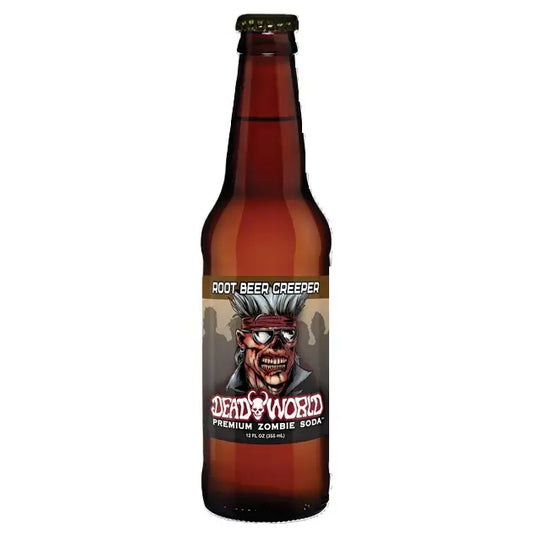 Dead World Zombie Soda, Root Beer 12oz Glass Bottle
