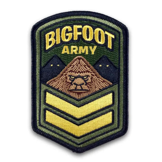 Bigfoot Army Iron On Patch