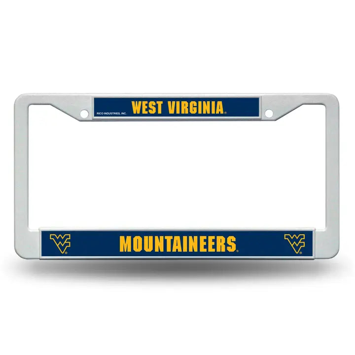 Ncaa West Virginia Plastic Auto Frame
