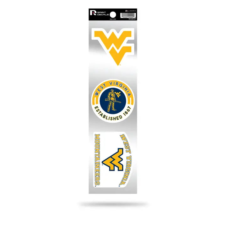 Ncaa West Virginia 3-Piece Retro Spirit Decal