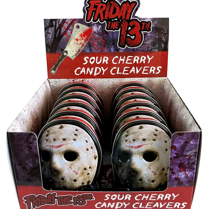 Friday the 13th, Jason Mask, Sour Cherry Candy Cleaver, 12ct