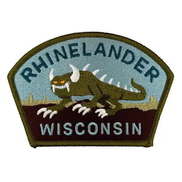 Rhinelander WI Hodag Iron On Patch