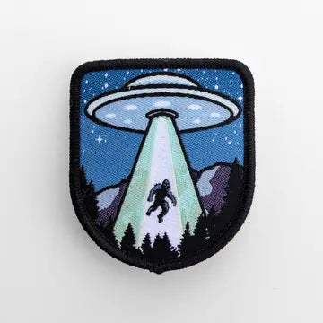 Bigfoot Spaceship Iron On Patch