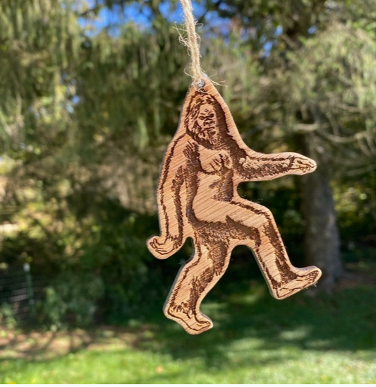 Big Foot Wooden Ornament