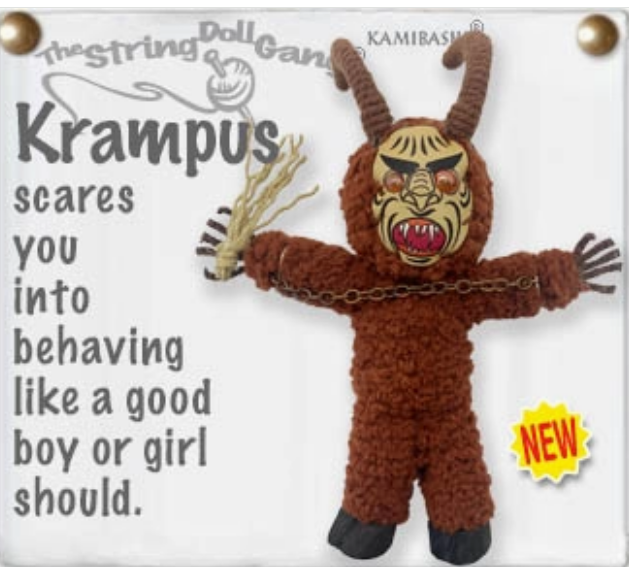 Krampus String Doll Keychain