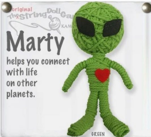 Marty the Alien String Doll Keychain