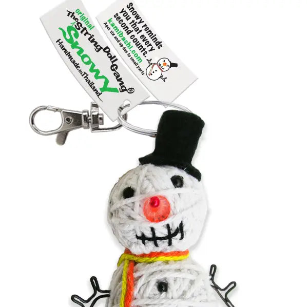 Snowy the Snowman String Doll Keychain