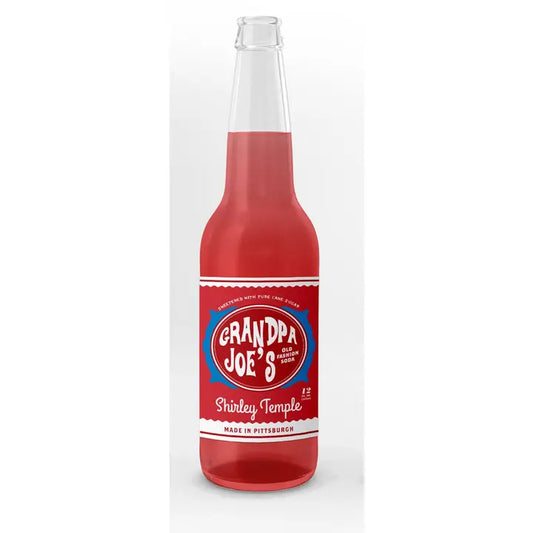 Grandpa Joe's Shirley Temple Soda, 12oz Glass Bottle