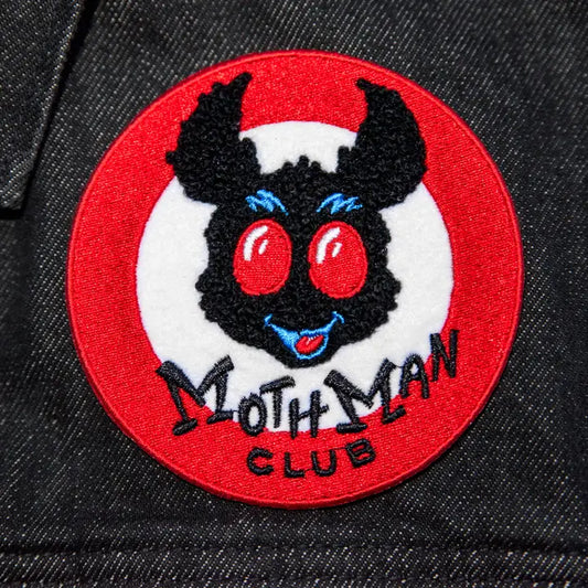 Mothman Club Iron On Patch