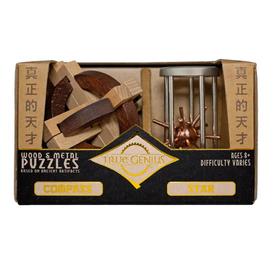 True Genius Compass and Star Puzzle