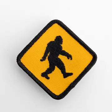 Bigfoot Crossing Iron On Patch