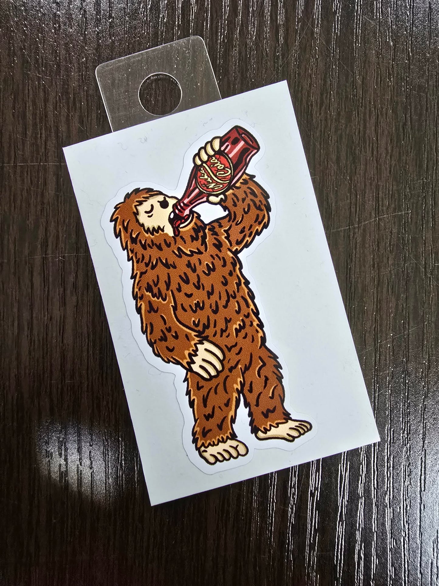 Atomic Cola Bigfoot 3' Sticker Water Bottle and Laptop