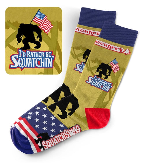 Rather Be Squatchin Socks