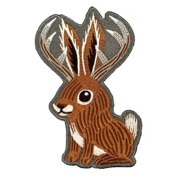 Jackalope Cute Iron On Patch