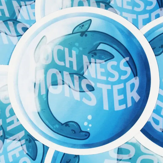 Loch Ness Monster - Weatherproof Glossy Sticker