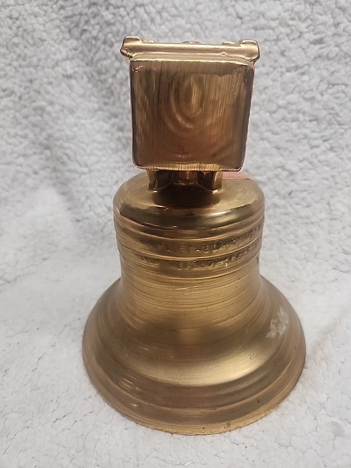 Philadelphia Heritage Whiskey 1976 Bicentennial Decanter Liberty Bell Gold