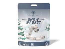 Snow Wasset 69-piece brick building set inspired by the cryptid of lumberjack folklore